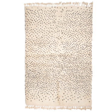 Beni Ourain Polka Dot Rug – “The Speckled” – Custom Size Moroccan Rug Handmade