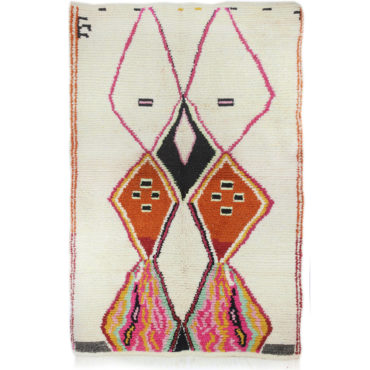 Orange Moroccan Azilal rug