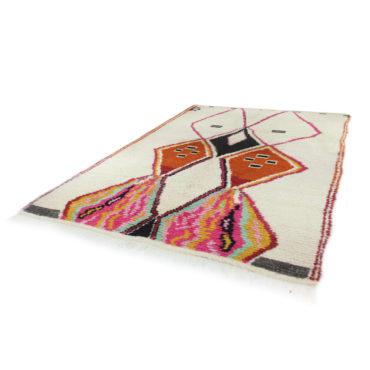 Orange Moroccan Azilal rug