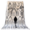 moroccan berber rug black and white