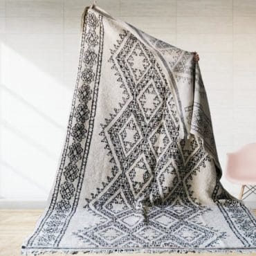 Beni Ourain rug black & white – Made to Measure