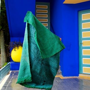 Turquoise Moroccan Berber rug -AIDA-