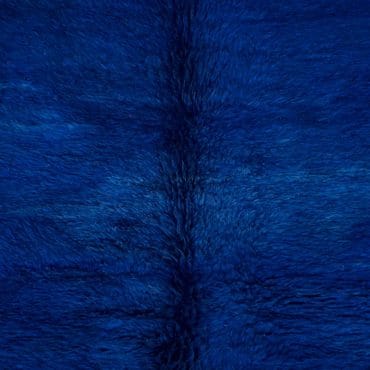 Solid Blue Moroccan Berber Rug