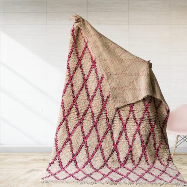 Pink Berber rug – Handmade in Morocco