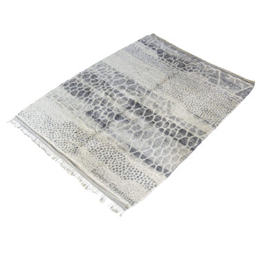 Gray Contemporary Moroccan Beni Wool Rug