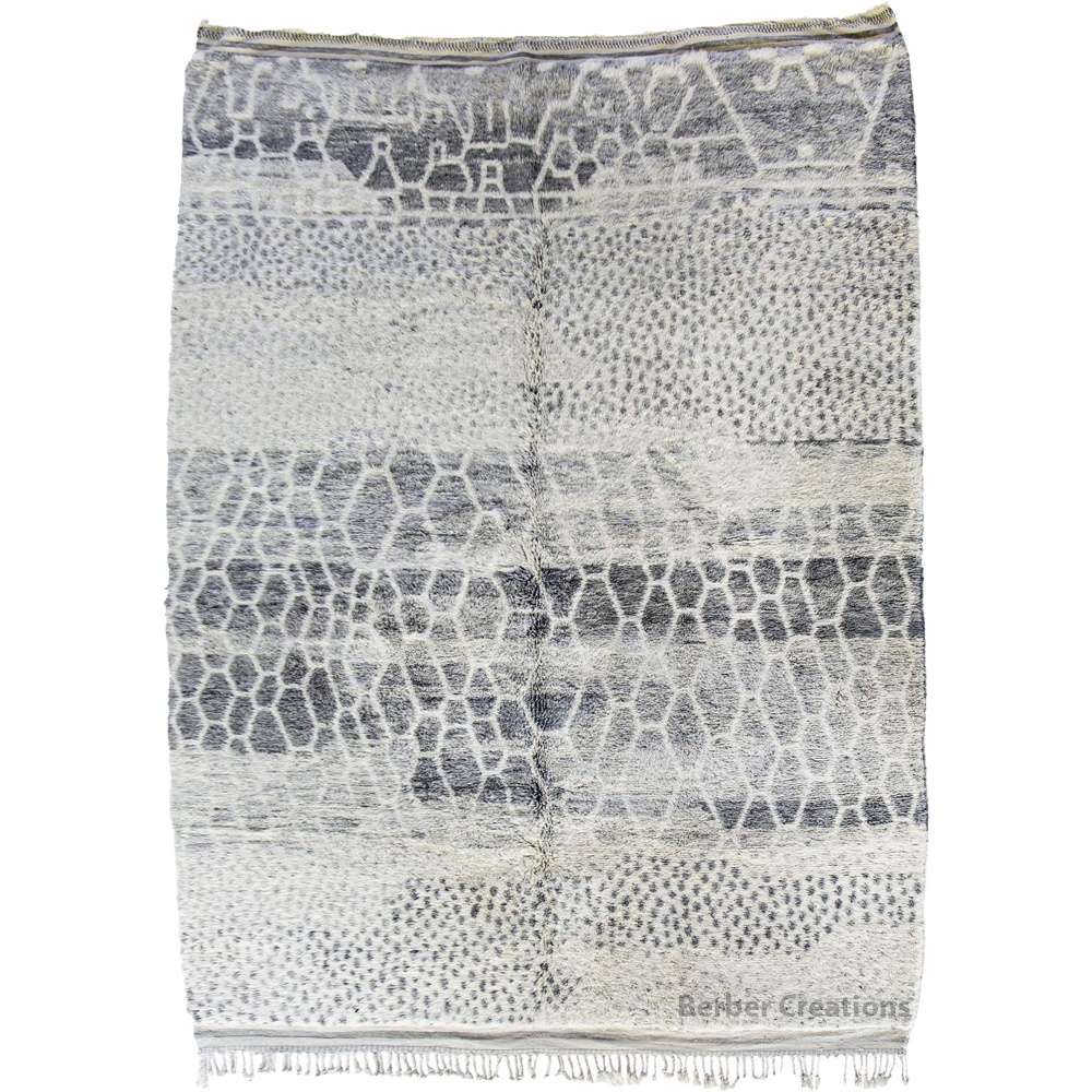 moroccan contemporary gray wool rug