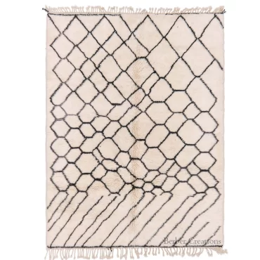 Minimalist Moroccan Berber Wool Rug