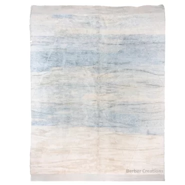 Light Blue Gradient Moroccan rug – Made to Measure