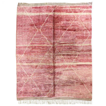Pink Moroccan rug – Beni Ourain rug – FREE shipping
