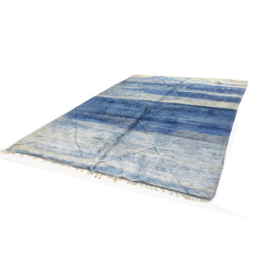 Moroccan rug baby blue – Wool rug