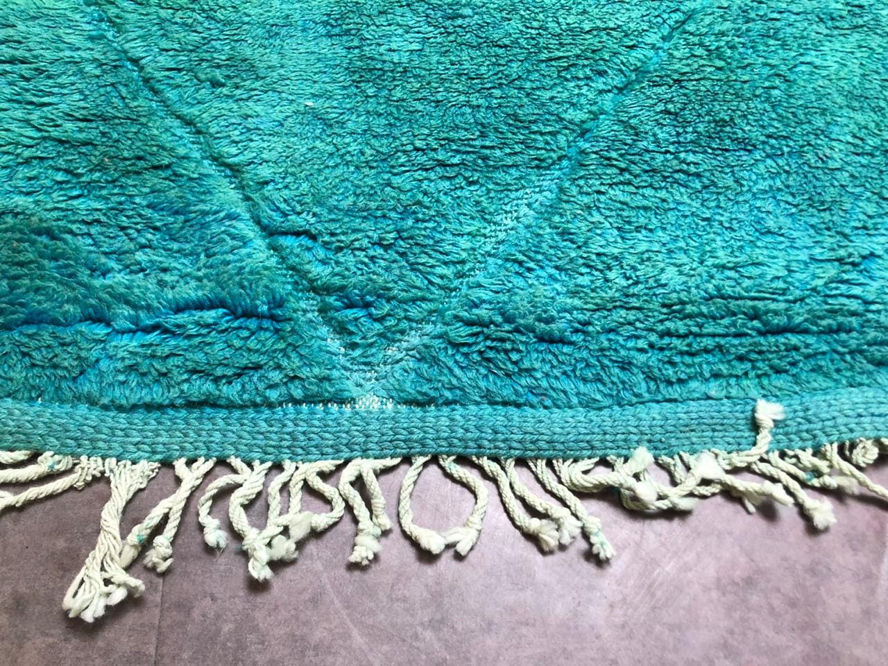 Turquoise Moroccan Berber Rug 8x11 ft - Image 2
