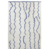 beni ourai rug blue lines