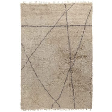 Moroccan Beni Ourain rug light brown