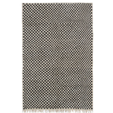 Black and White Checkered Rug – MOUNIA