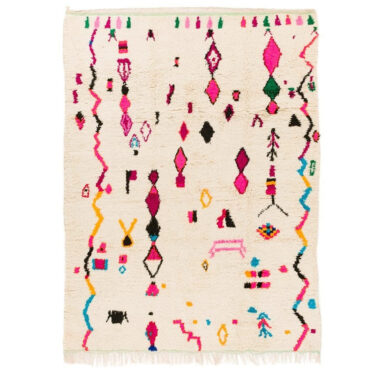 Moroccan Pink Azilal Wool Rug AZ00023