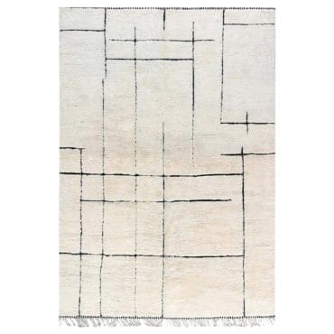 Moroccan Beni Ourain rug Cream