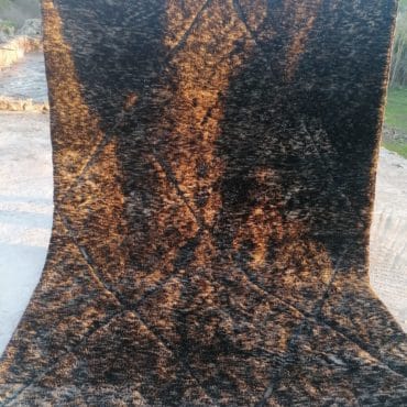 Black Moroccan rug 8×10