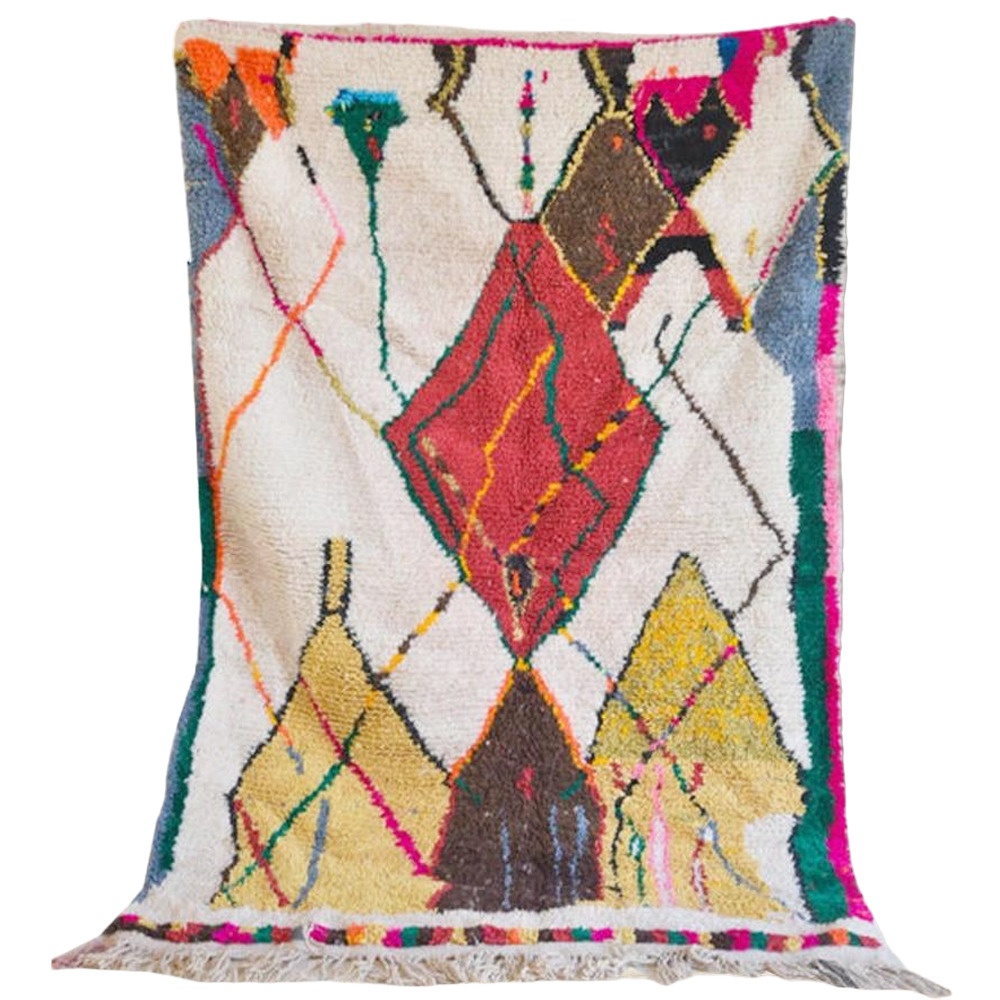 moroccan abstract berber wool rug