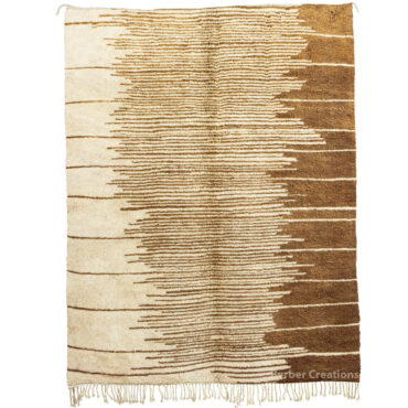 Moroccan Handwoven Beni Rug Brown