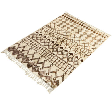 Moroccan Handwoven Berber Rug Brown