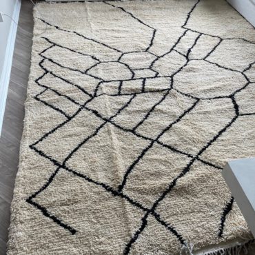 Moroccan rug 8×10 – Honeycomb geometric pattern ZIRI