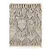 Beni Ourain rug authentic black and white