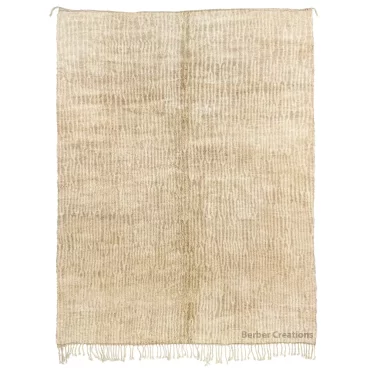 Striped Moroccan Beni Rug Beige