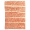 contemporary moroccan rug salmon and cream