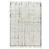 Contemporary Moroccan rug black subtle pattern