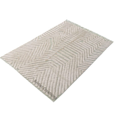 Textured Moroccan Beni Rug White – SANIA