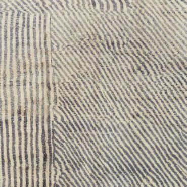 Striped Beni Wool Rug Gray