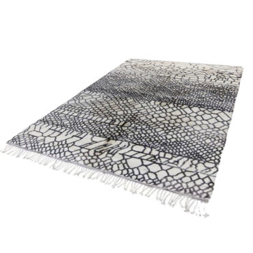 Berber contemporary rug – Honeycomb – 100% Wool