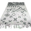 Beni Ourain moroccan rug black and white