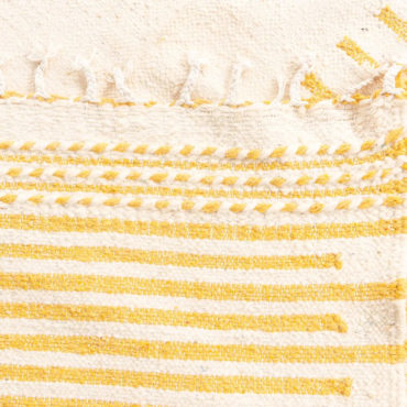 Striped Flatweave Moroccan Rug Yellow – GOLDENROD