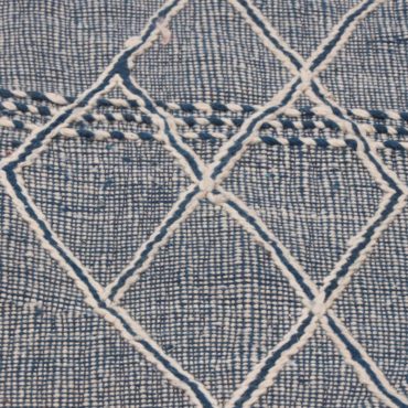 Moroccan Flatweave Kilim Rug Black & White