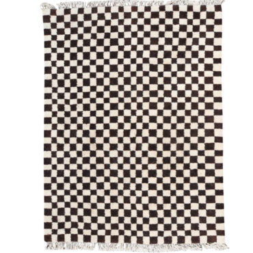 Black and White Checkered rug – Custom size