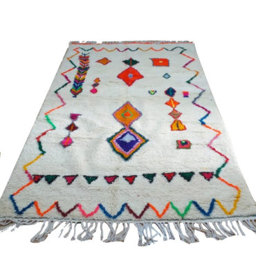 Moroccan colorful Azilal rug – 5′ X 8′