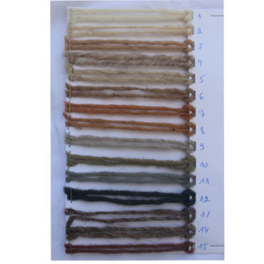 Berber Creations Rug Yarn color chart in 88 colors – FREE SHIPPING