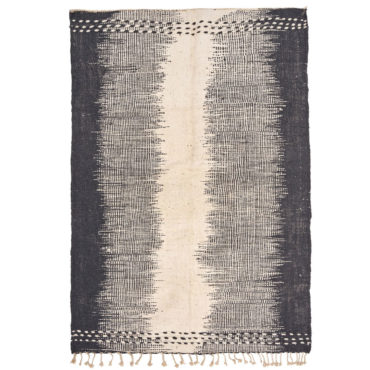 Moroccan Flatweave Rug Black – TACCA