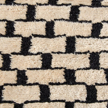 Beni Ourain Rug in White and Black