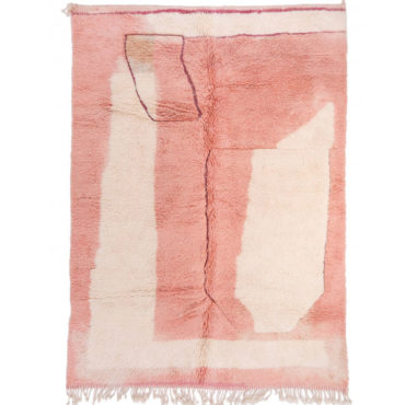 Blush Pink Moroccan rug abstract design – Custom size