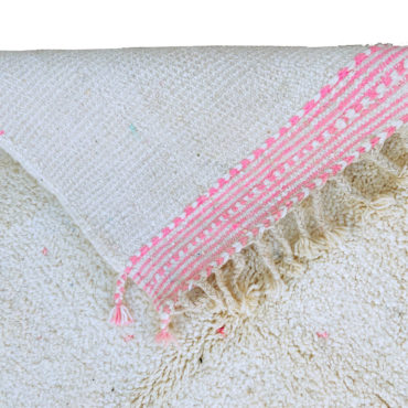 Polka Dots rug Pink/ Off White