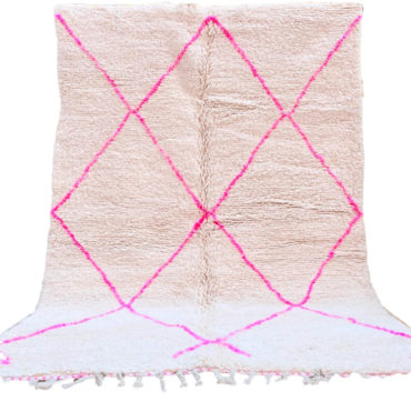 Pink Beni Ourain diamond rug – Custom size