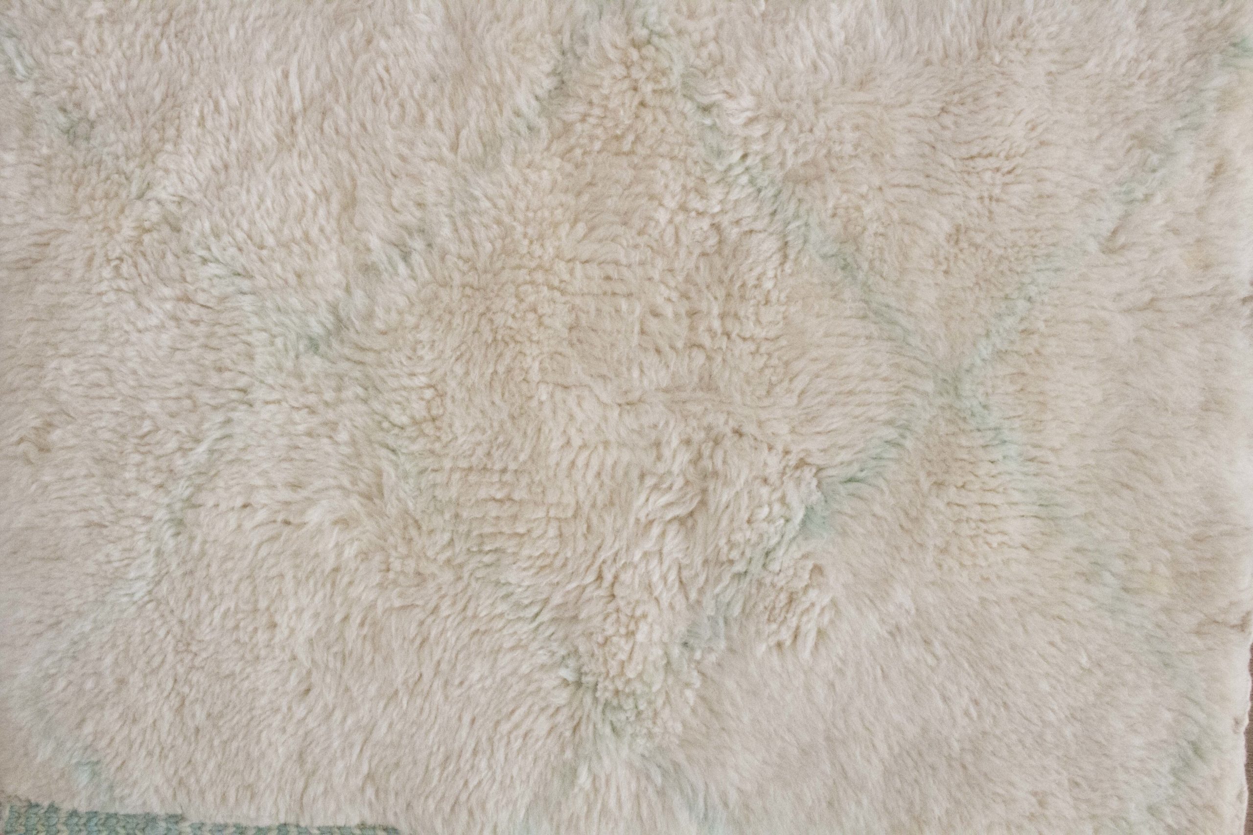 Moroccan Beni rug sample - Aqua Blue - Image 2