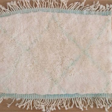 Moroccan Beni rug sample – Aqua Blue