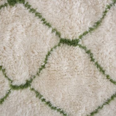 Moroccan Beni rug sample – GREEN