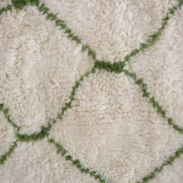 Moroccan Beni rug sample – GREEN