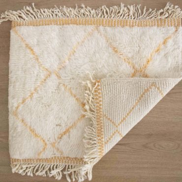 Moroccan Beni rug sample – YELLOW