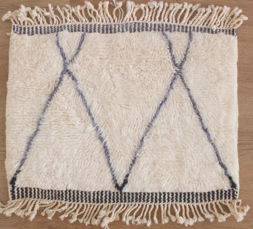 moroccan rug sample blue