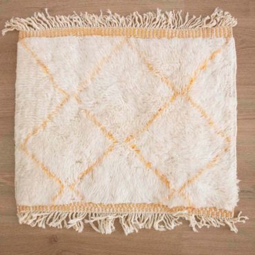 Moroccan Beni rug sample – YELLOW